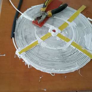 电磁感应加热线圈圆形方形厂家铜管防爆生产绕法电炉耐高温节能