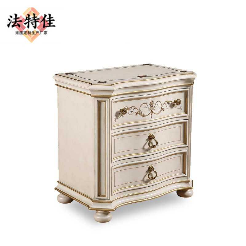 意大利风维罗纳系列床头柜欧式实木卧室储物柜边几柜角柜