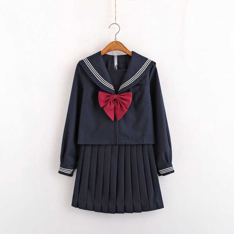 正统软妹风JK制服裙三本水手服
