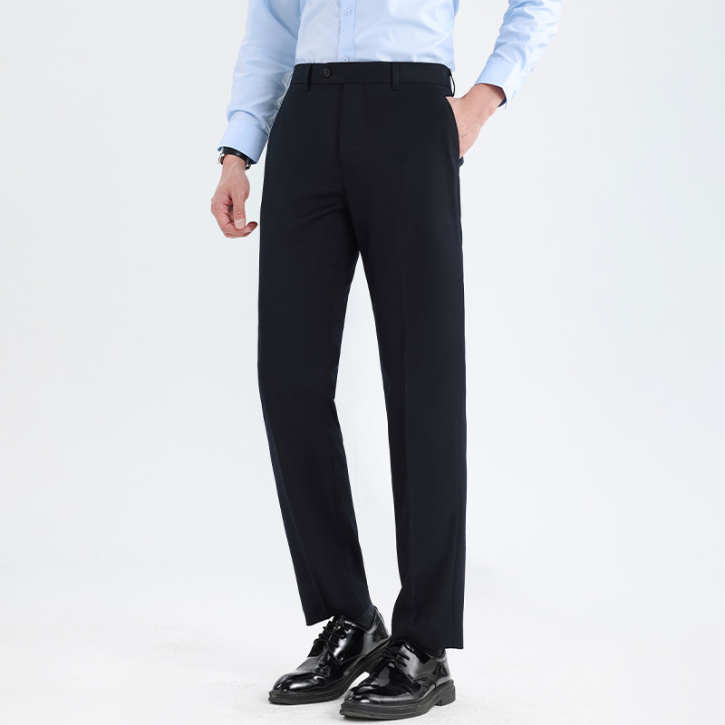 西裤男士夏薄正装工裤制服西装裤职业男裤商务工作裤黑色裤子