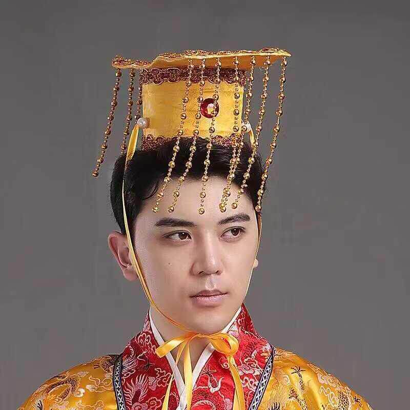 古代皇帝帽子唐装瓜皮地