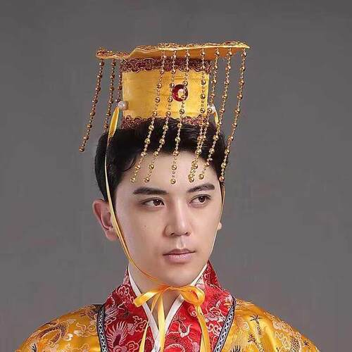 古代皇帝帽子唐装瓜皮地