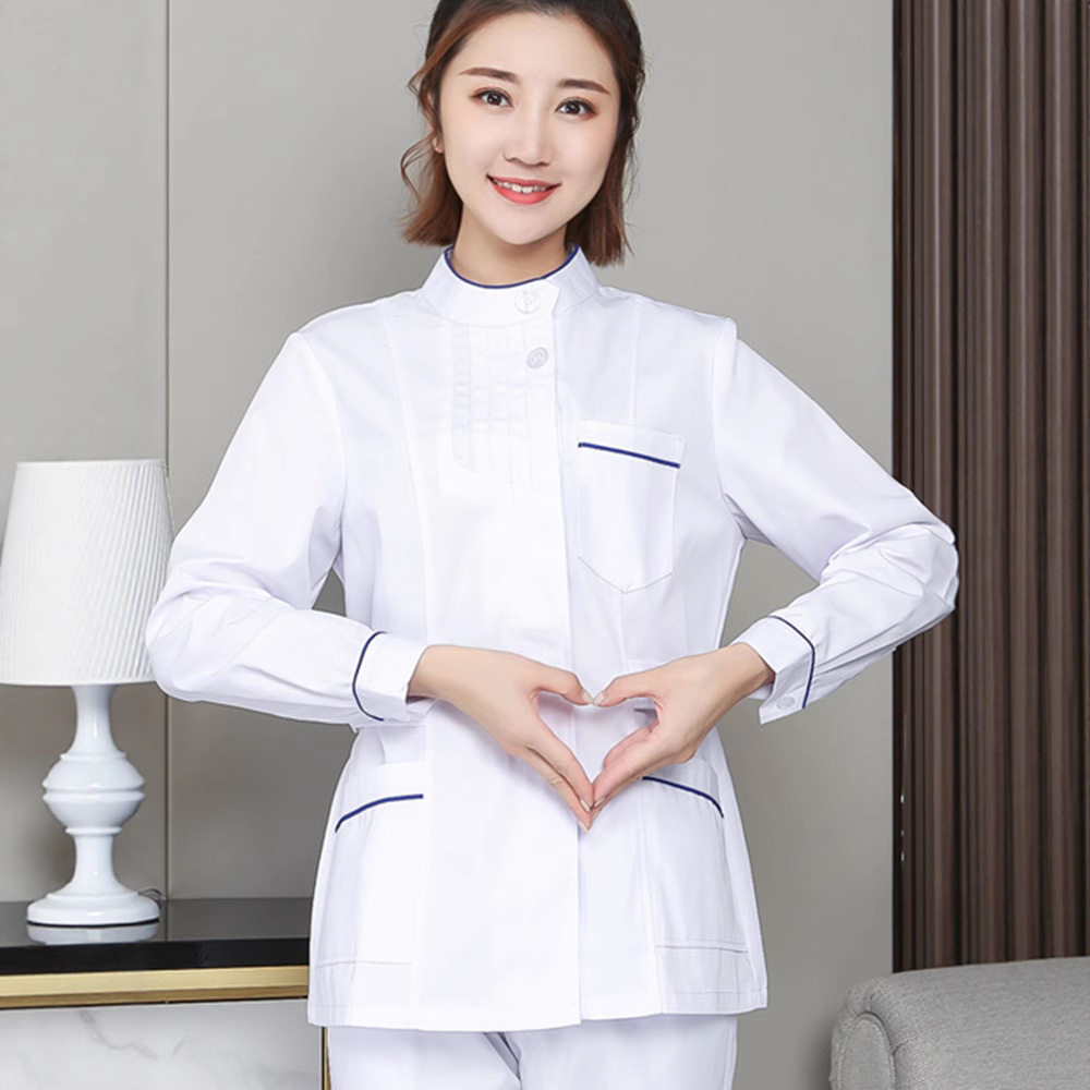 护士服女短款短袖分体套装长袖
