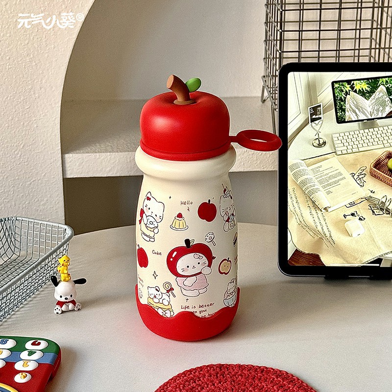 2025新款女生高颜值可爱水杯316不锈钢ins学生小众不撞款卡通水杯