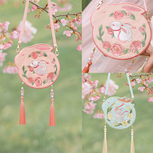 生肖斜挎包女孩精致汉服包小男孩儿童福袋2026新款压岁钱包单肩包