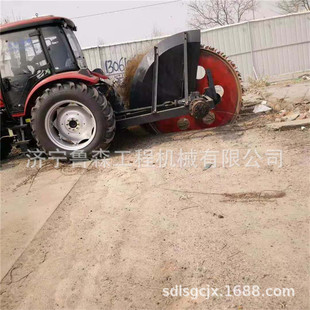 混凝土圆盘开沟机 硬路面铺设管道开沟机 链条式开沟机厂家
