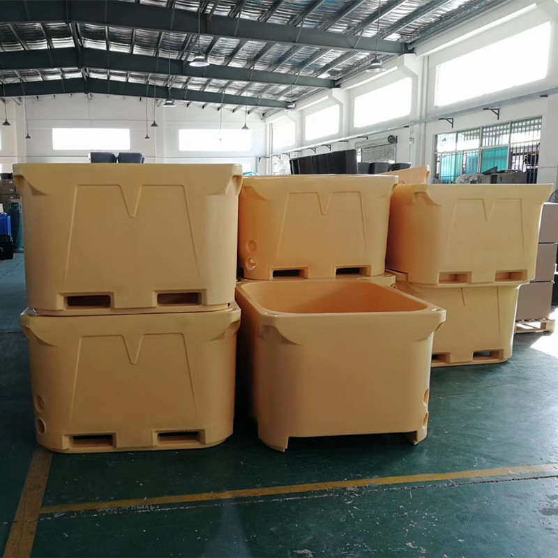 食品滚塑保温箱活渔虾660L水产加工海鲜洗地机壳异形加工
