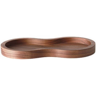 胡桃木圆形底座51mm压粉锤收纳架58mm布粉器套装咖啡器具实木底座