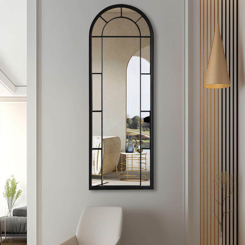 北欧卧室壁挂镜创意落地镜子全身穿衣镜酒店民宿高清墙面装饰镜