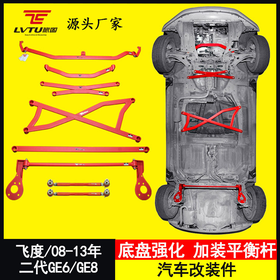 二代老飞度GE6/GE8防倾平衡杆