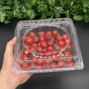超市一次性水果盒500M水果包装盒子透明保鲜盒塑料草莓果蔬打包盒