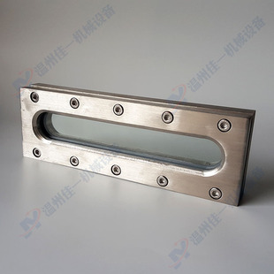 订做不锈钢方形视镜 不锈钢罐用玻璃平板视镜 条形焊接水箱侧视镜