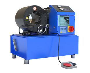 新疆红柳条扎把机 工程机械修理厂胶管扣压机 轿车空调管扣管机