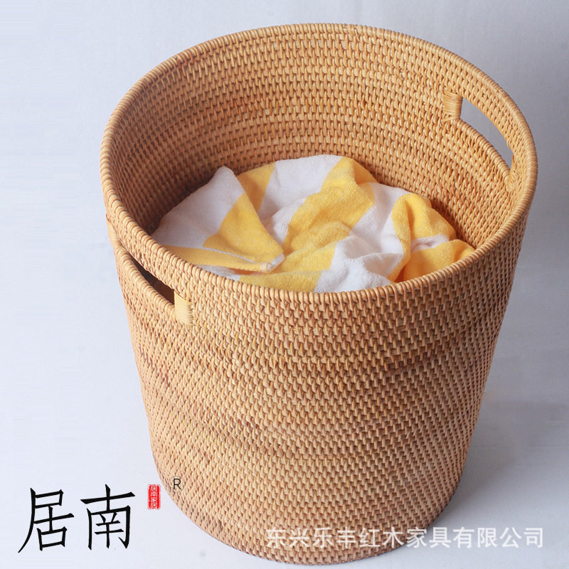 藤编脏衣篮洗衣篮手提篮浴室脏衣服收纳筐收纳篮脏衣篓大号