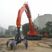 中旺莲花抓钢机废钢铁夹子废铁碎石用抓钢机器旋转梅花抓