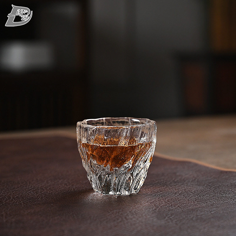多艺水晶手工茶杯个人专用小茶盏碗主人杯品茗杯耐热琉璃杯