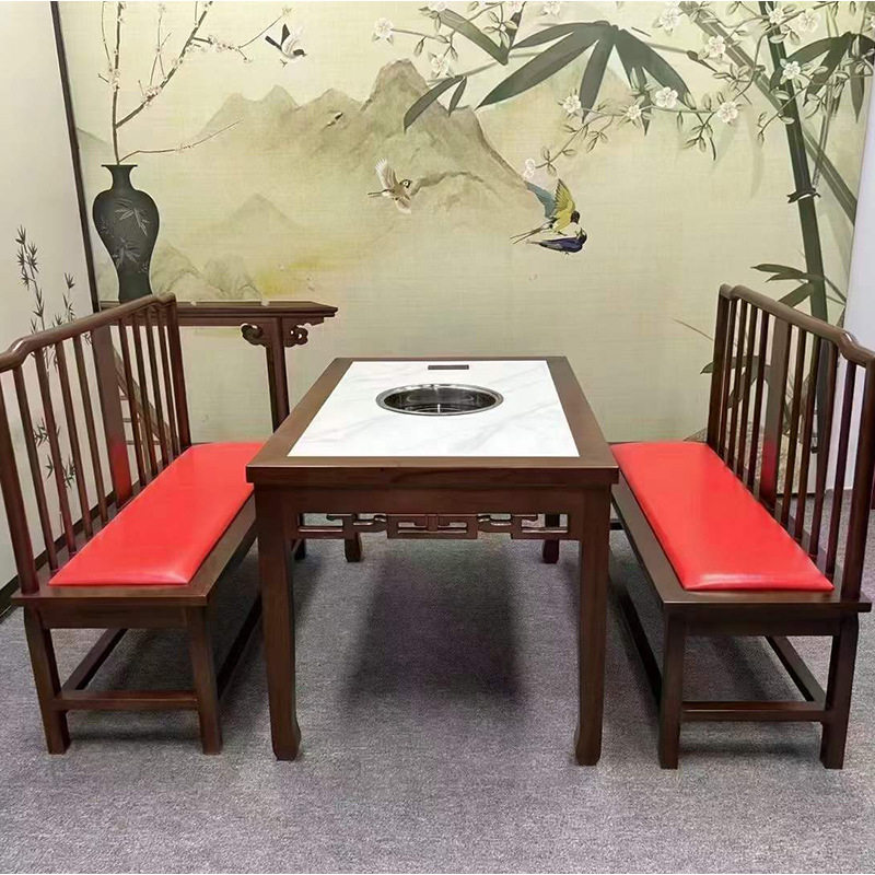 新中式商用八仙火锅桌椅批发