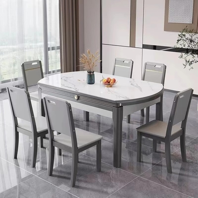 岩板餐桌现代简约轻奢家用小户型