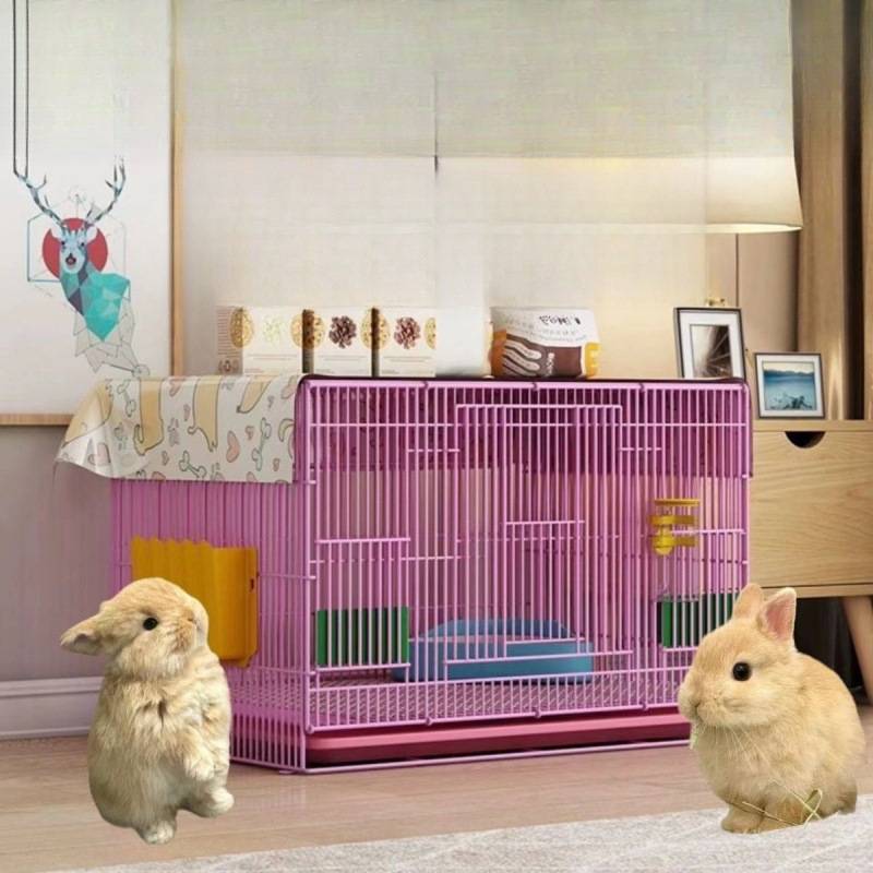 兔子笼子兔笼室内家用大号荷兰猪豚鼠自动清粪养兔小宠物兔窝