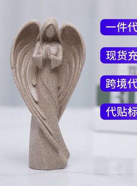 欧式摆守护天使树脂工艺品家居复创意轻古奢家居RRW018间玄关装饰