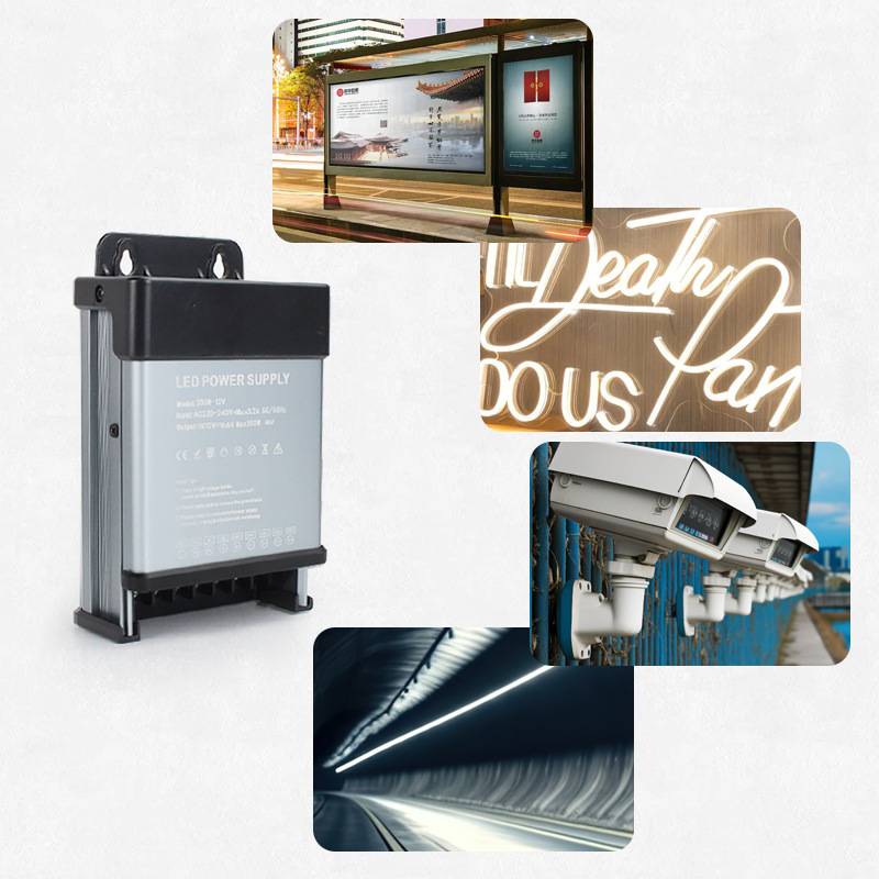 LED灯带防雨开关电源12V24V36V400W大功率户外防水广告灯箱变压器