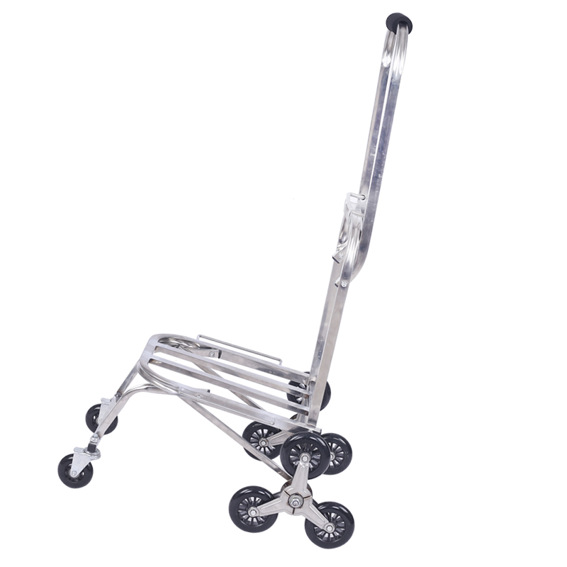 拉杆车折叠六轮爬楼梯手拉车便携行李车不锈钢载重U王拉货车购物