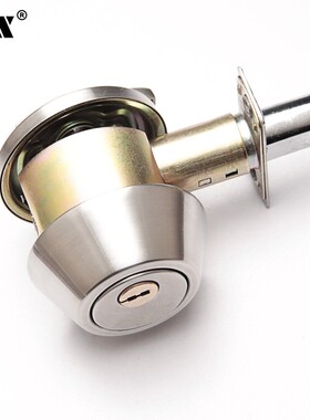 C101闭锁隐h形门锁SUS304不锈钢呆琐辅助锁室内锁通道锁平头锁