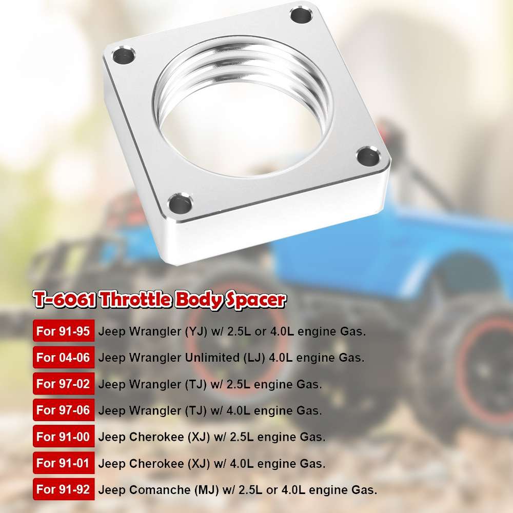 汽车4螺栓节气门体垫片进气歧管延长接头适用于吉普牧马人87-06