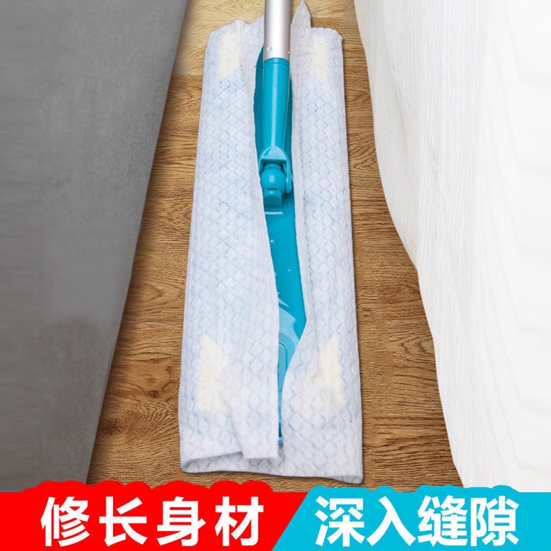 静电除尘拖把懒人免手洗加大加厚拖地湿巾地板吸尘V纸夹布式平板