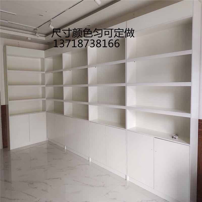 精品货架红酒白酒展示柜烟酒展柜超市多宝阁实木S质货架陈列柜货