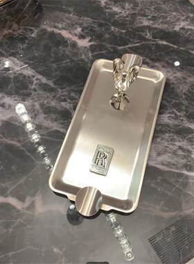 劳斯莱斯小金人烟灰缸雪茄缸酒吧会D所车行游艇雪茄吧豪宅装饰摆