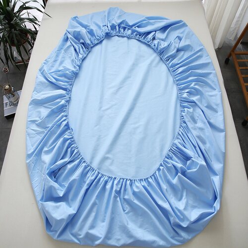 全棉纯色床笠单件90x100x120x135x150x190x180xT200薄垫床罩套定