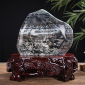 C062大号奇石底座玉r奇石底座子木座托花盆景摆件实木可挖槽椭圆