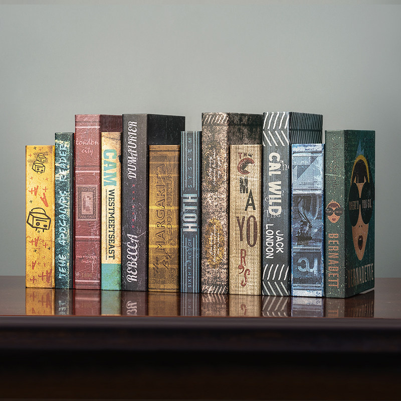 欧式复古假书装饰书摆设z书房书架书柜摆件道具书模型,家居饰品,装饰摆件,淘宝优惠券,粉丝福利购,淘宝优惠卷