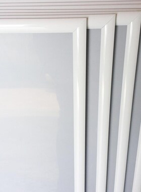 烤漆白色海报框开启式广告框v铝合金海报框相框画框展示海报框定