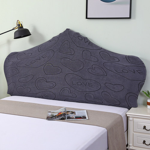 欧式加大床头e罩弹力绒布床头套万能全包靠垫防尘罩沙发靠背保护