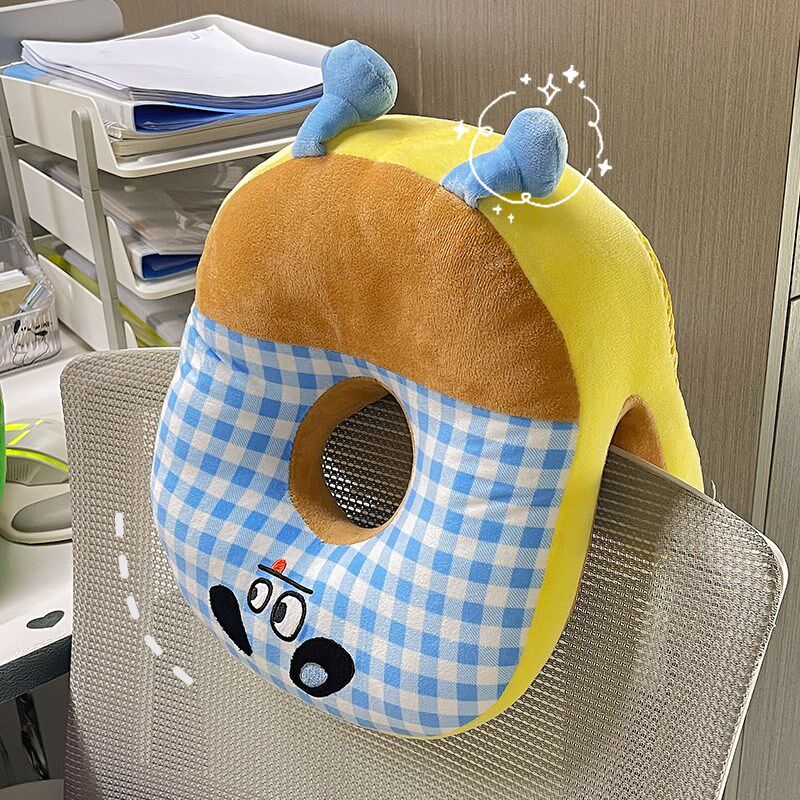 可爱午睡枕工位趴睡枕办公室睡觉桌上趴趴枕抱枕学V生午休神器枕