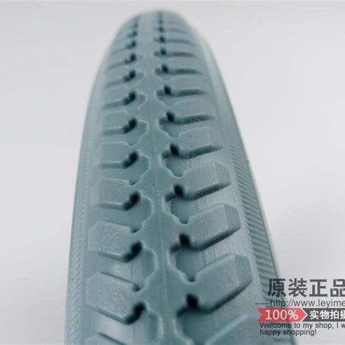 轮椅配件后d轮16*3*/8寸PU弹力免充气轮胎手动轮椅车轱辘