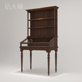 美式 珠宝展示柜高柜收藏品头饰耳C饰饰品眼镜陈列柜中古玻璃储物