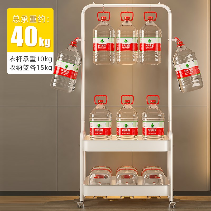 衣架落地卧室g家用带轮移动收纳置物挂衣架房间简约晾衣架子衣帽