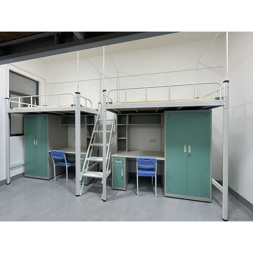 广东东莞学校f宿舍床上床下衣柜书桌铁架床员工公寓床双层上下铁