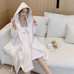 大人家用洗z澡非纯棉吸水女浴衣浴裙2023新 浴巾可穿可裹巾浴袍式