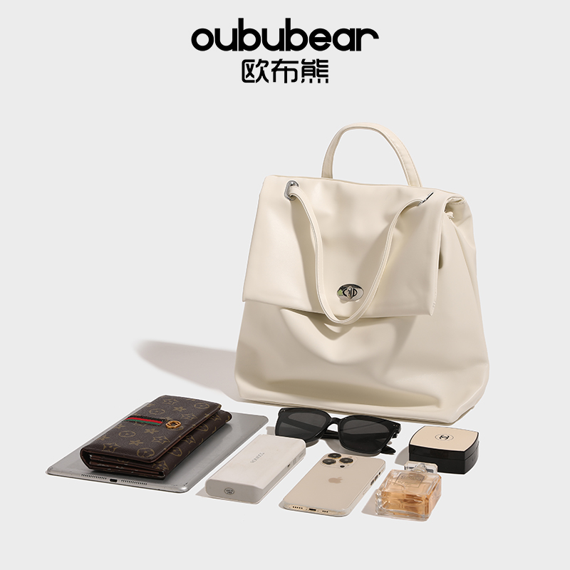 oububear/欧布熊高级感休闲双肩包2025新款韩潮学院风女包大容量