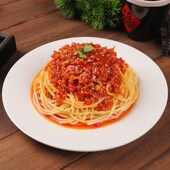仿真意大利肉酱面西餐食物模具肉酱通心粉样品P食品道具假菜品模