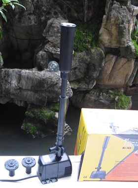 鱼池假山过滤喷泉j泵潜水泵8-40W花园池塘造景喷泉静音泵水族鱼缸