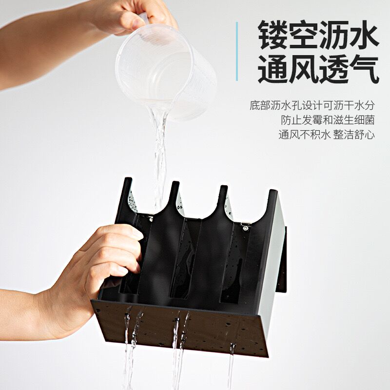 亚克力勺子收纳盒汤勺塑料u沥水篮吸管筷子勺子置物架自助餐台收