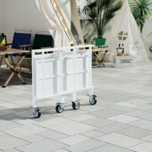 摆摊小推车展示架可移动夜市专用小吃车集市摊位架U子促销 台可折