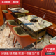 无烟净化火锅桌海底捞下排烟自吸烟火锅店桌N烤涮一体烧烤肉桌商