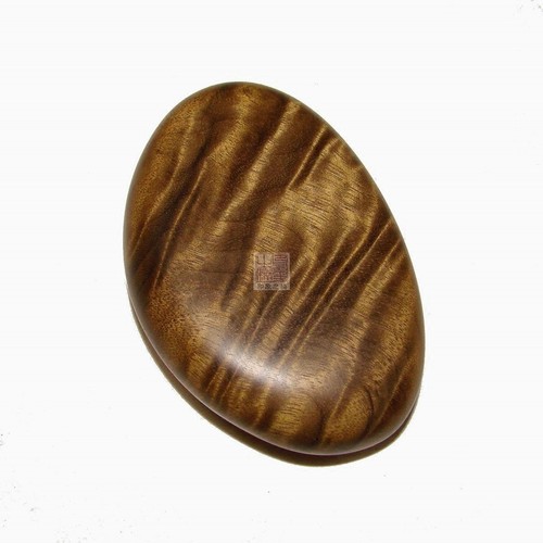 四川金丝楠木g水波纹手把件实木男士随身把玩件阴沉木手玩木料文