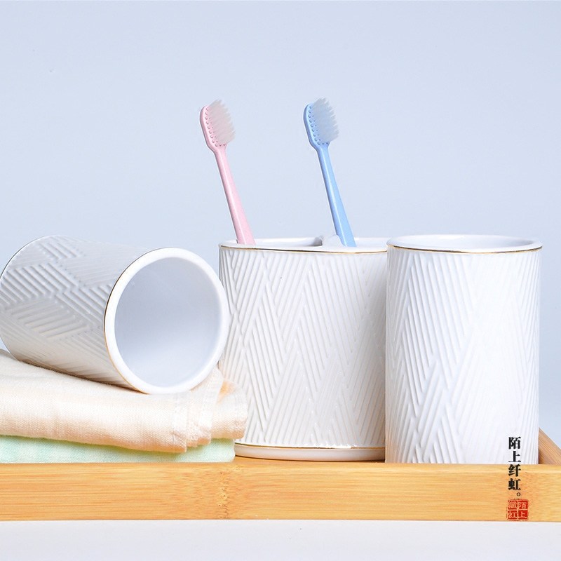 欧式陶瓷卫浴五件套浴室用品套件牙刷杯J漱口杯刷牙杯结婚洗漱套,家庭/个人清洁工具,洗漱杯,淘宝优惠券,粉丝福利购,淘宝优惠卷